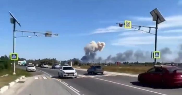 Взрыв в Новофедоровке, скриншот видео 