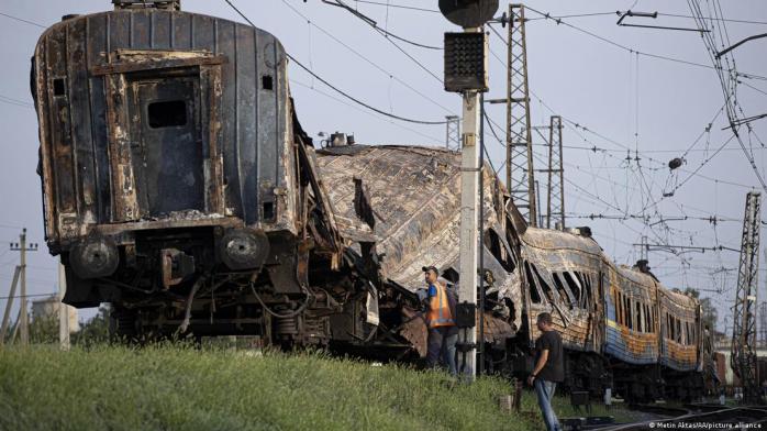 На железной дороге в Чаплино не было военных - Associated Press с места трагедии