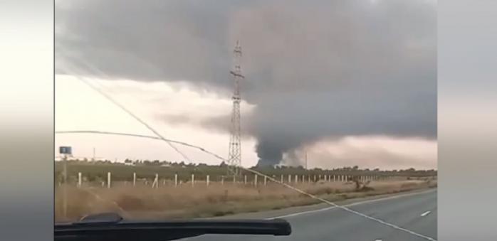 Пожежа спалахнула в окупованому Криму