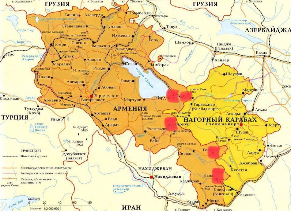 Нове загострення на Кавказі, карта - Радіо Свобода