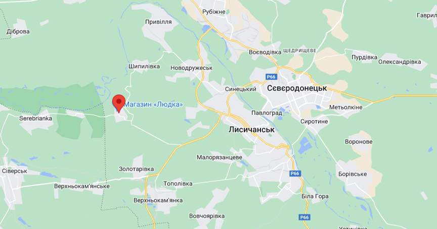 ЗСУ вибили окупантів з Білогорівки. Карта: Гугл