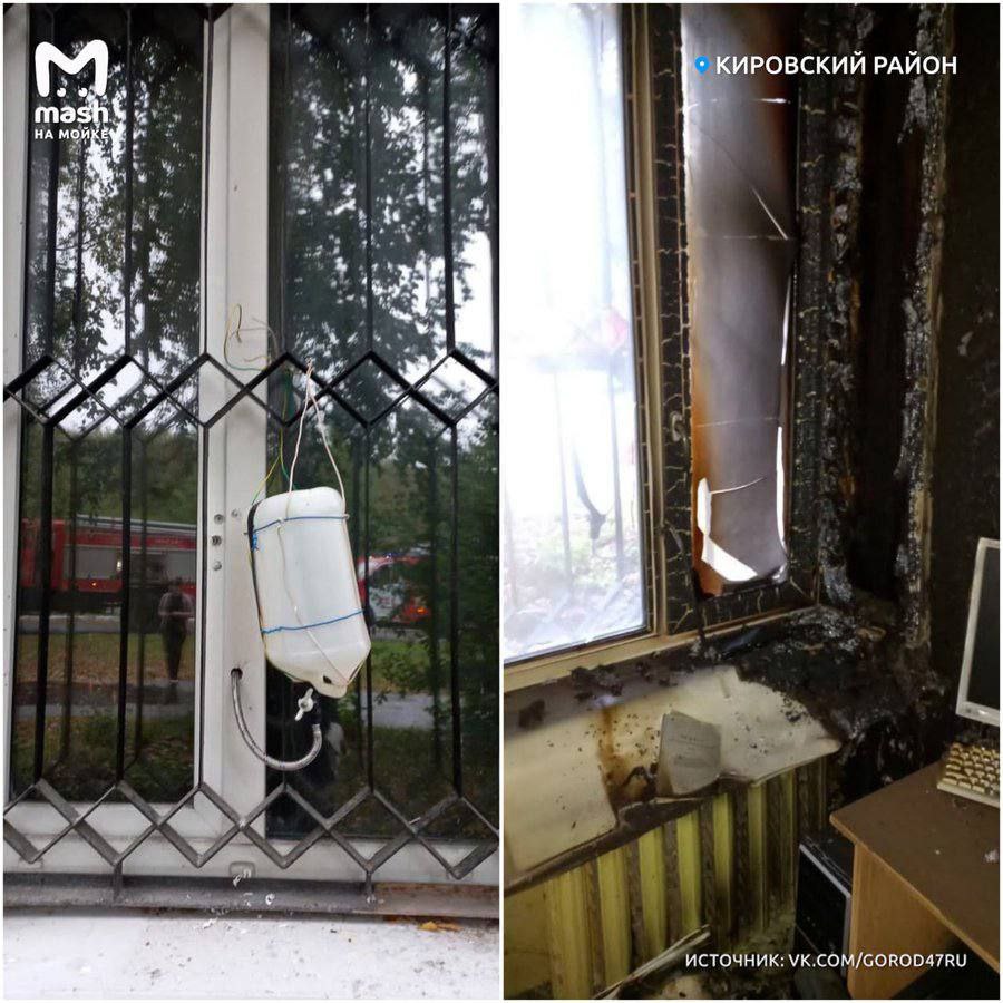 У російському кіровську спалили військкомат. Фото: СтратКом ЗСУ