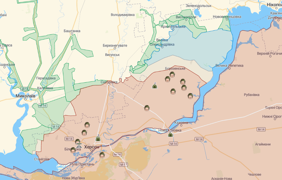 Бойові дії на півдні станом на 7 жовтня, карта - Deep State