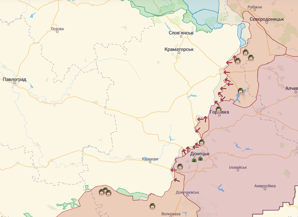 Бойові дії на півночі станом на 7 жовтня, карта - Deep State