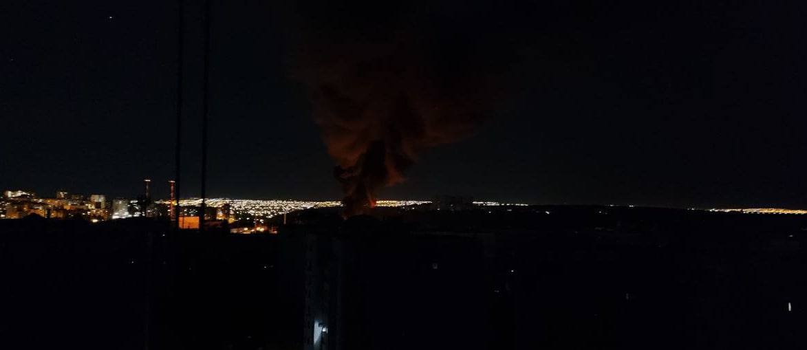 У російському бєлгороді загорілася міська ТЕС. Фото: соцмережі