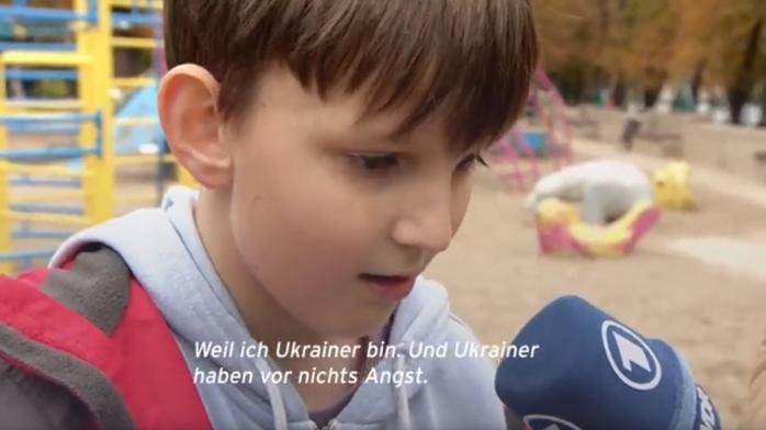 Я українець, нам не страшно, я ще й не таке бачив - 9-річний киянин для ЗМІ Німеччини