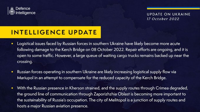 После подрыва Крымского моста Мелитополь стал ключевым транспортным узлом оккупантов