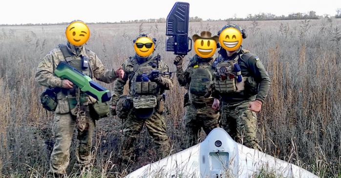 «Антидронна рушниця» допомогла українським військовим впоратися з російським БПЛА, фото: Національна гвардія