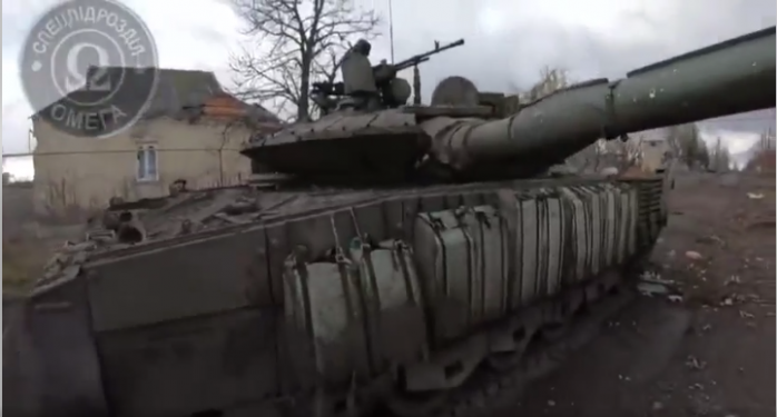 Під Вугледаром спецпризначенці Нацгвардії захопили російський Т-80