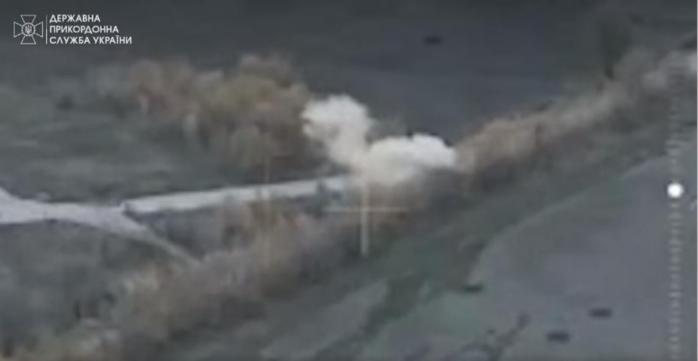 Знищення бліндажу окупантів, скріншот відео