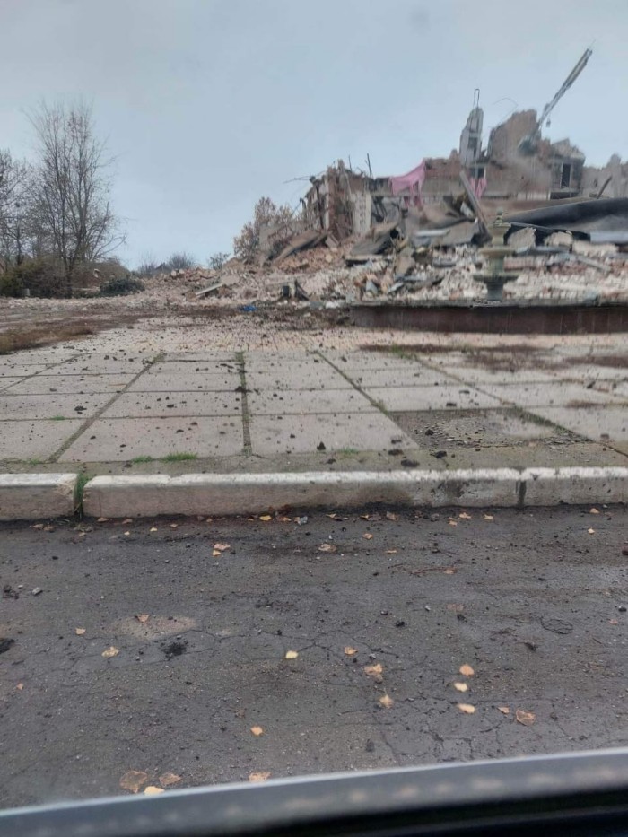 Знищений будинок культури у Гуляйполі, фото: Гуляйпільська міська територіальна громада