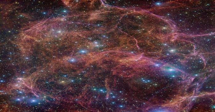 Остатки сверхновой Vela, фото: ESA