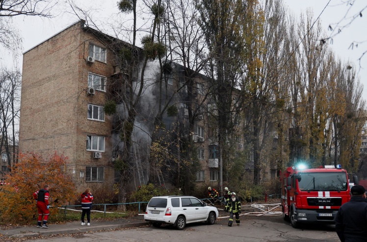 Удар по Києву, фото - Reuters