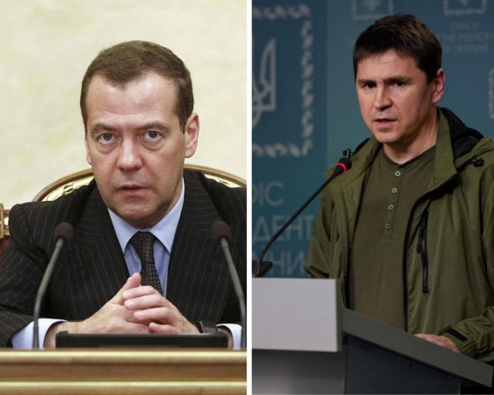 Подоляк и Медведев поспорили в Twitter, кто из них будет сидеть в СИЗО Ялты