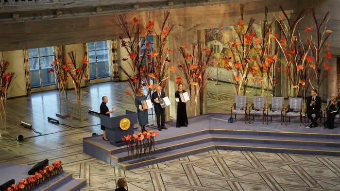 Отримання Нобелівської премії миру 2022 року, фото: Nobel Peace Center