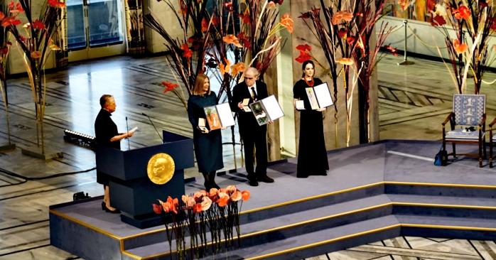 Получение Нобелевской премии, фото: Nobel Peace Center