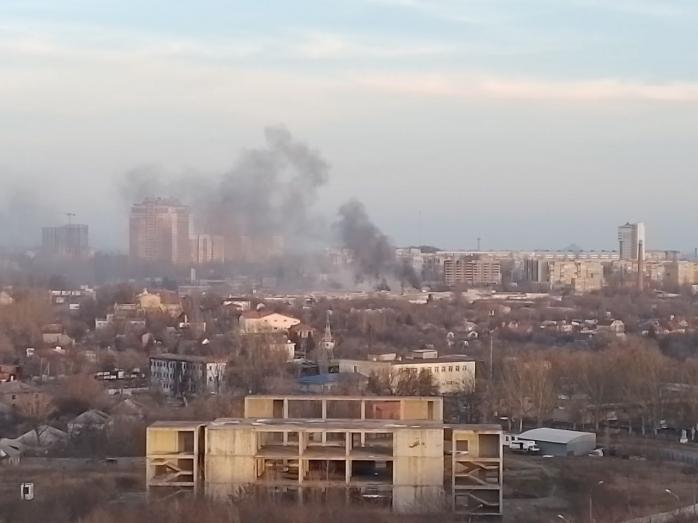 Наслідки вибухів в окупованому Донецьку. Фото: соцмережі