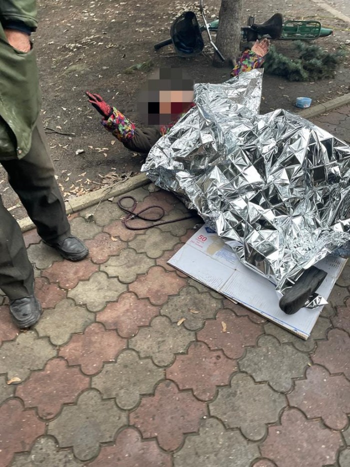 Наслідки російського обстрілу, фото: Павло Кириленко