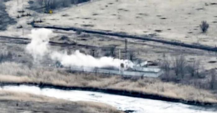 Знищення тилового пункту росіян, скріншот відео