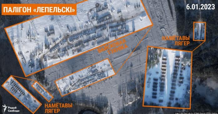 Пункт дислокации рф на полигоне в беларуси показали на спутниковых фото