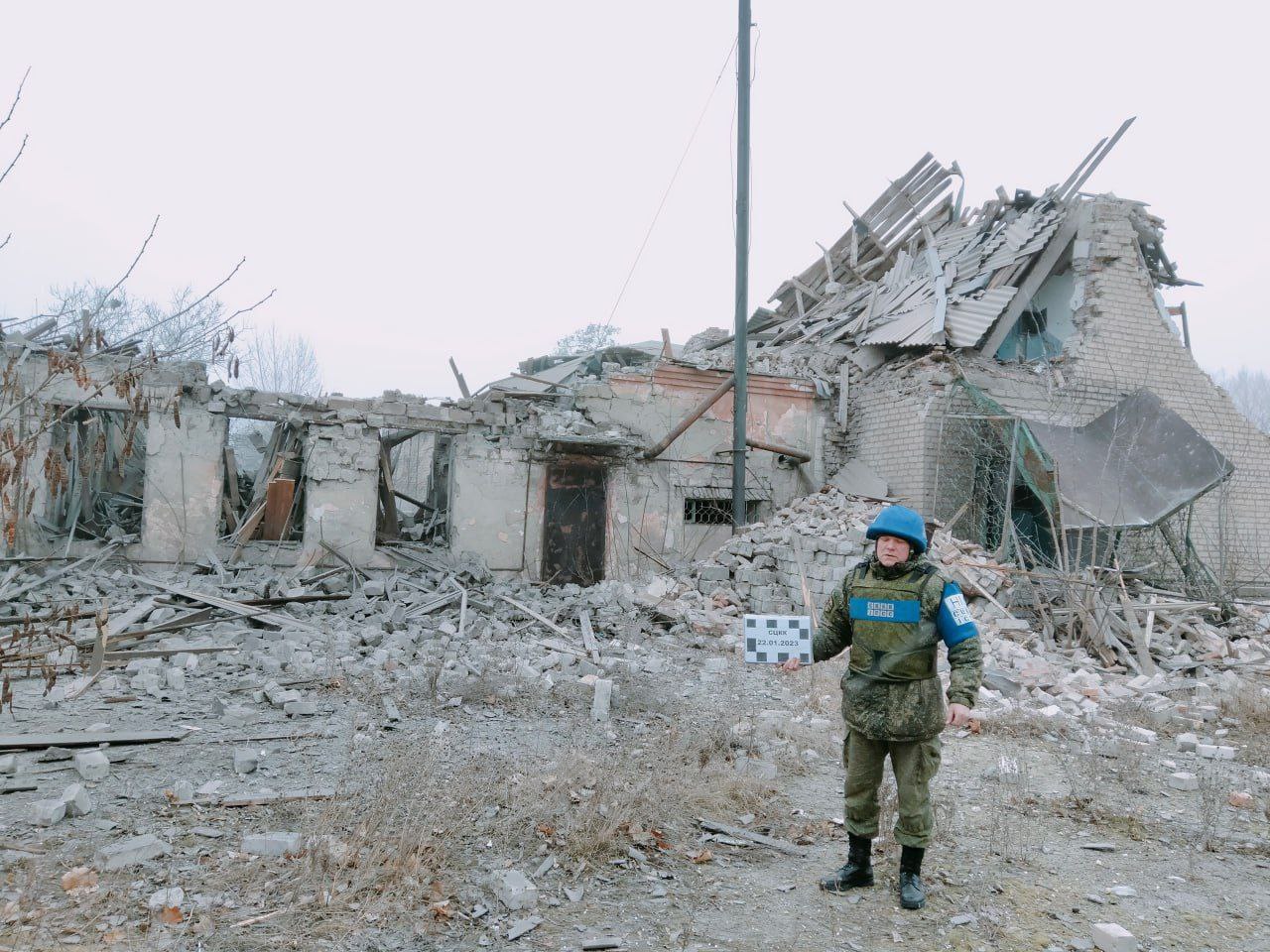 Знищені база та шпиталь окупантів на Луганщині. Фото: Андрій Цаплієнко