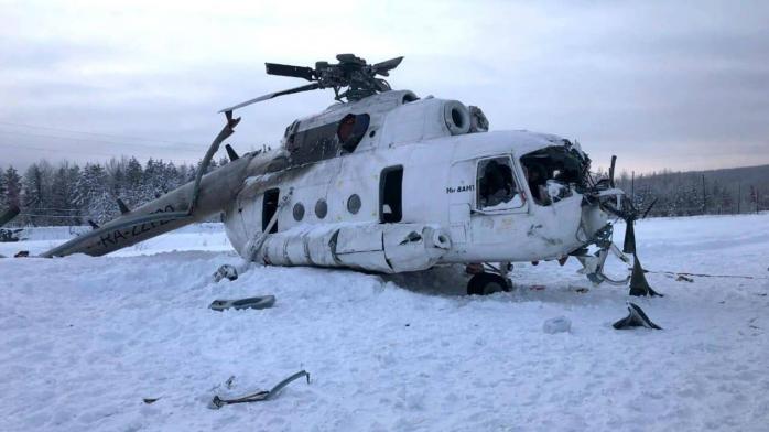 Под Москвой упал правительственный вертолет рф