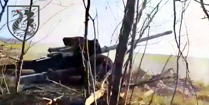 Подбитый российский танк, скриншот видео