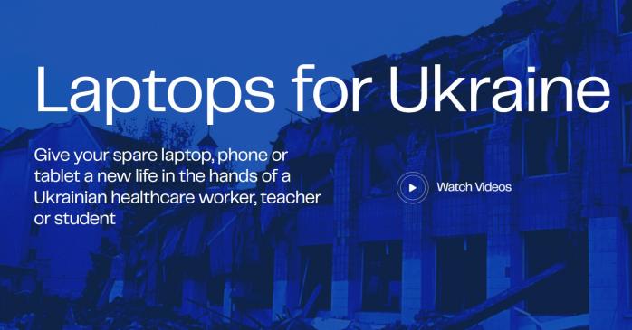 Перші хаби збору ноутбуків для шкіл і лікарень України відкрили у Європі 