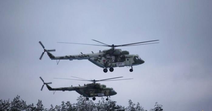 Російські літаки та вертольоти залишилися в білорусі. Фото: «Беларускі Гаюн»