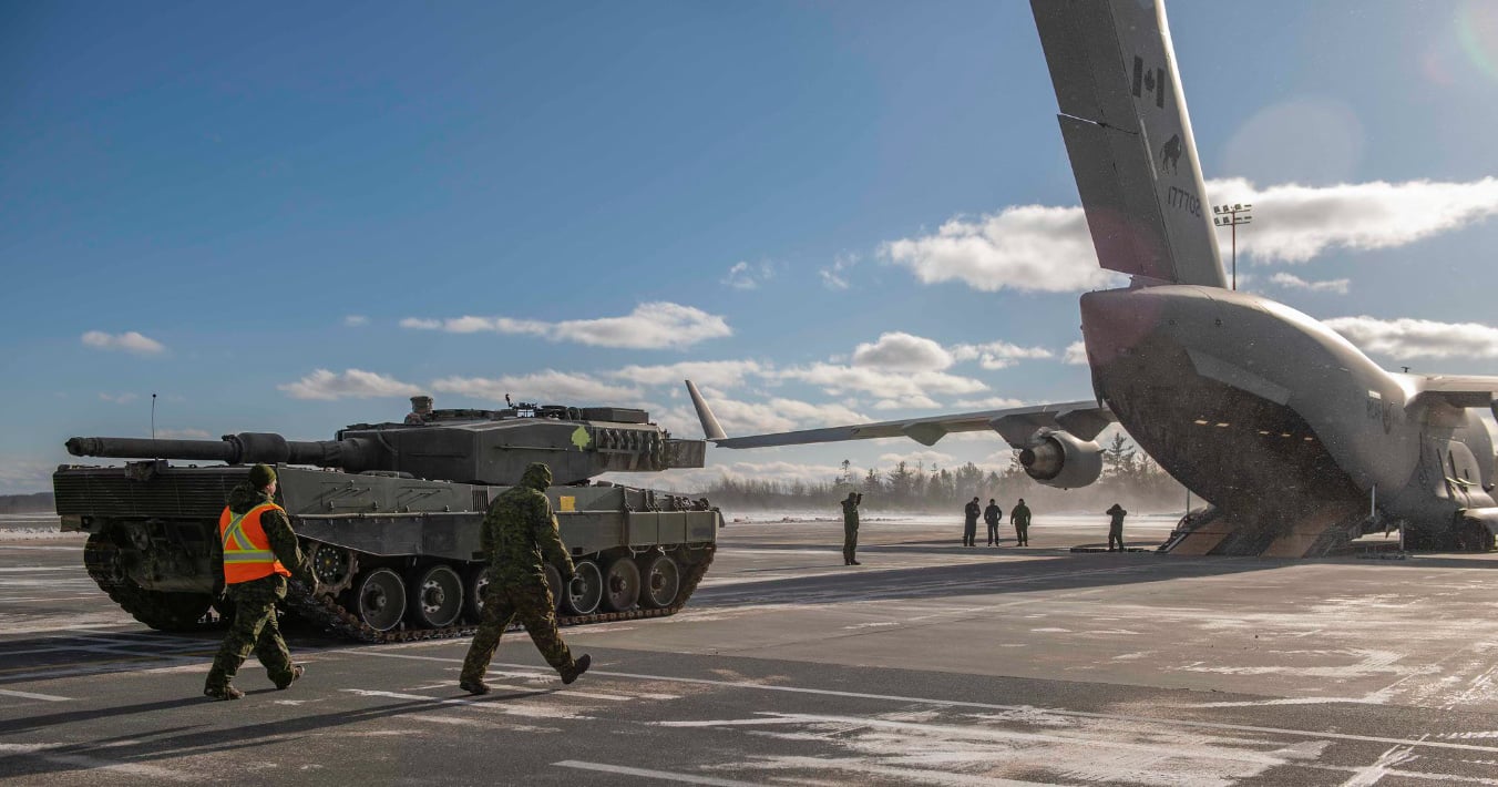 Перший танк Leopard 2 відправили Україні союзники. Фото: Аніта Ананд