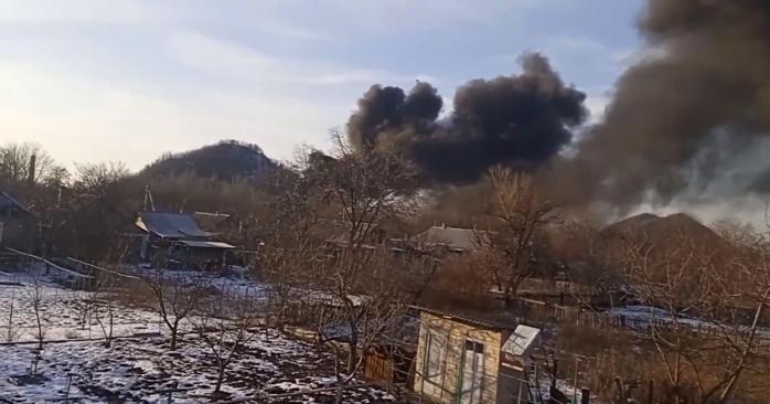 В оккупированном Донецке прогремели взрывы. Скриншот с видео