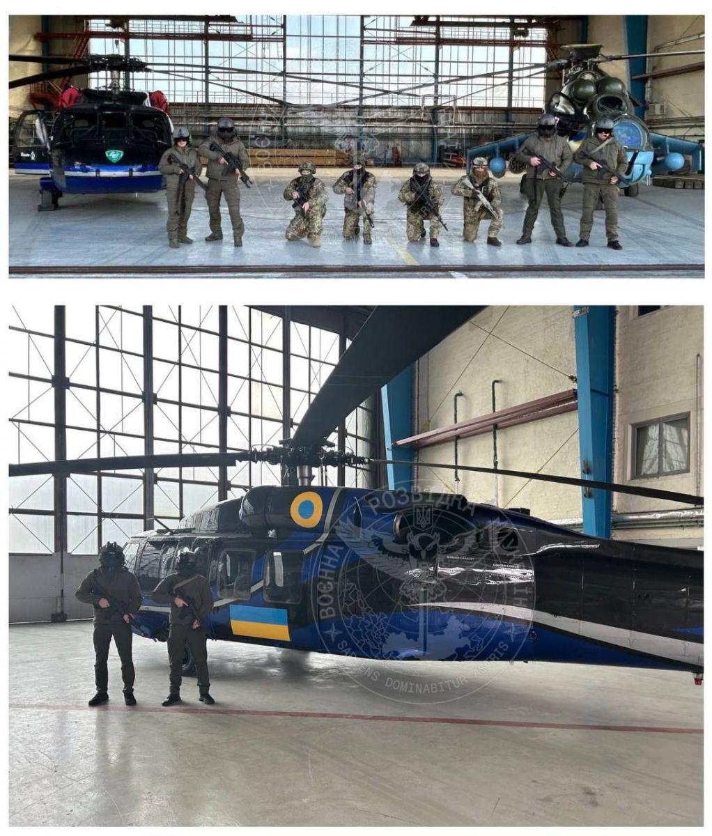 На фото з українськими розвідниками помітили американський вертоліт "Чорний яструб"