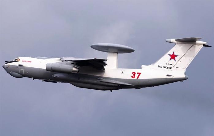 Білоруси опублікували відео з російським радіолокаційним літаком А-50