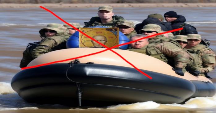 Рашисти намагаються перекидати ДРГ моторними човнами, фото: Midjourney