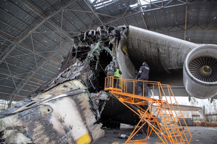 Знищений Ан-225 «Мрія», фото: Національна поліція