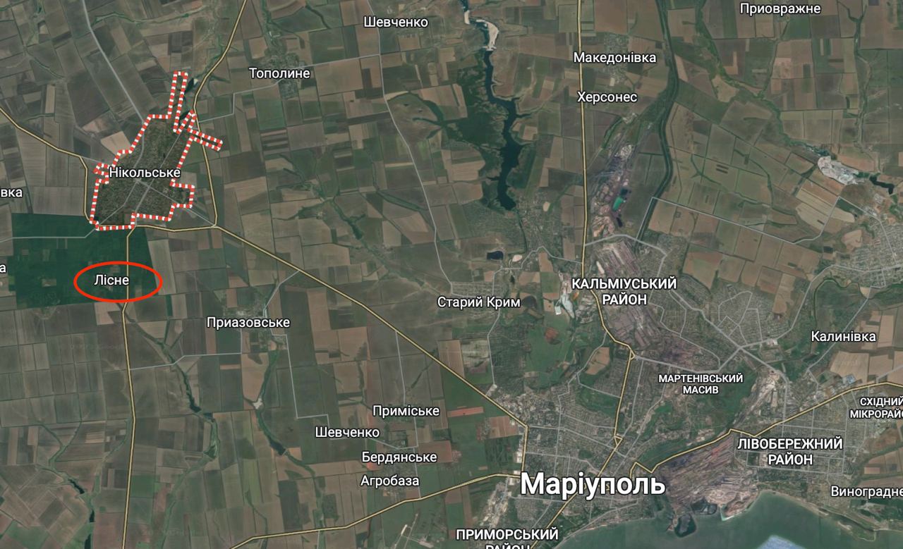росіяни виселяють село під Маріуполем. Карта: Петро Андрющенко 