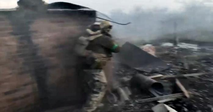 Отражение атаки россиян, скриншот видео