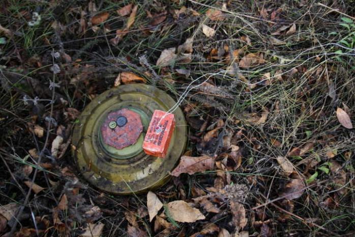 Феерическое уничтожение российской мины с дрона показали на видео. Фото: