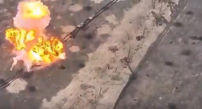 Воины ВСУ сожгли БМП россиян на Бахмутском направлении