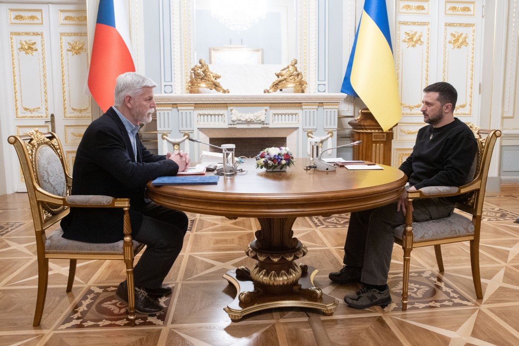 Зеленський зустрівся з президентом Чехії. Фото: ОПУ