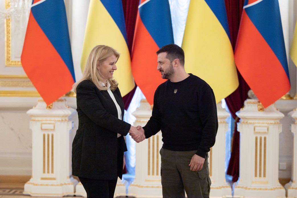 Зеленський зустрівся з президентом Словаччини. Фото: ОПУ