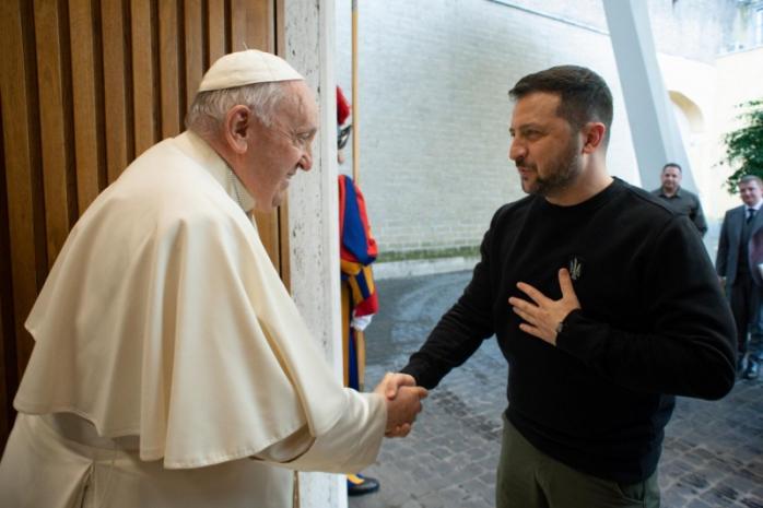 Зеленский встретился с Папой Римским. Фото: Ватикан Новости