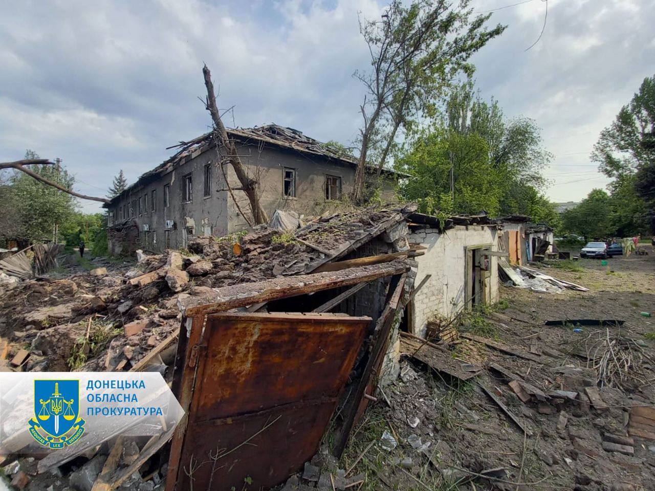 Наслідки ворожих ударів по Донеччині. Фото: Офіс генпрокурора
