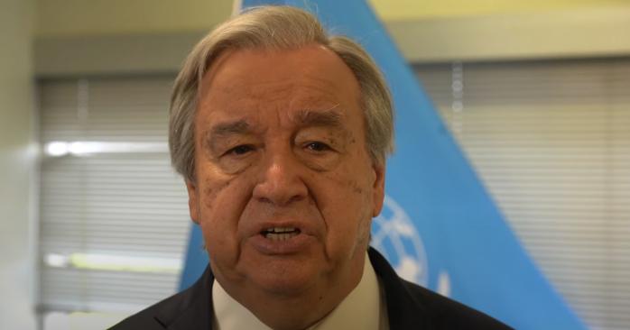 Генеральний секретар ООН Антоніу Гутерріш. Скріншот з відео
