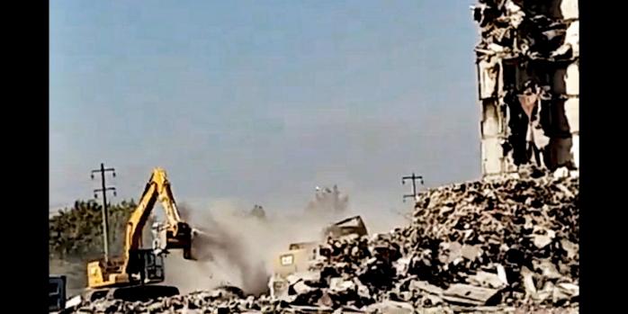 Зруйновані будівлі Маріуполя, скріншот відео