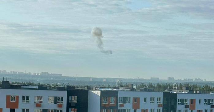 Массированная атака дронов на москву. Фото: Telegram-каналы