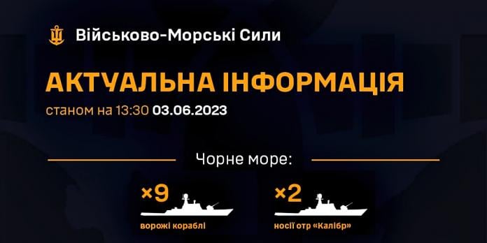 The number of Russian missiles in the Black Sea named in the Navy (INFOGRAPHICS)