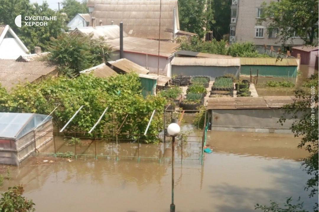 Затоплене місто Гола Пристань на окупованому лівобережжі Херсонщини