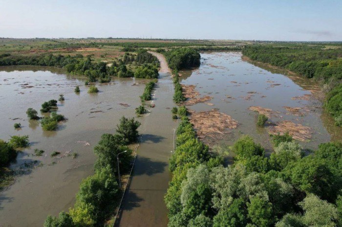 Затоплено Нацпарк «Нижньодніпровський», фото: Міндовкілля України 