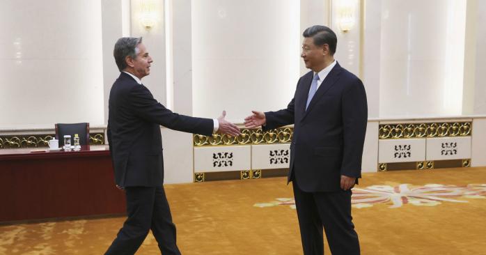 Блінкен зустрівся з лідером Сі Цзіньпіном. Фото: AP